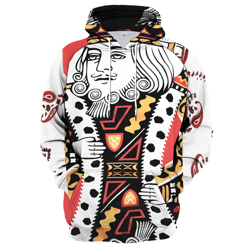 Board Game Cards 3D Printed Hoodie For Men Harajuku Streetwear