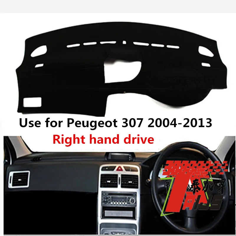 

TAIJS Заводская Высококачественная замшевая крышка приборной панели с защитой от грязи для Peugeot 307 2004-2013, Лидер продаж