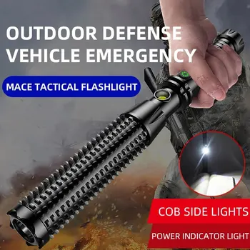 Wolf Tooth Lamp Rod Strong Light Charging Outdoor Super Bright Multi Functional Vehicle Retractable Self Defense Window Patrol 1