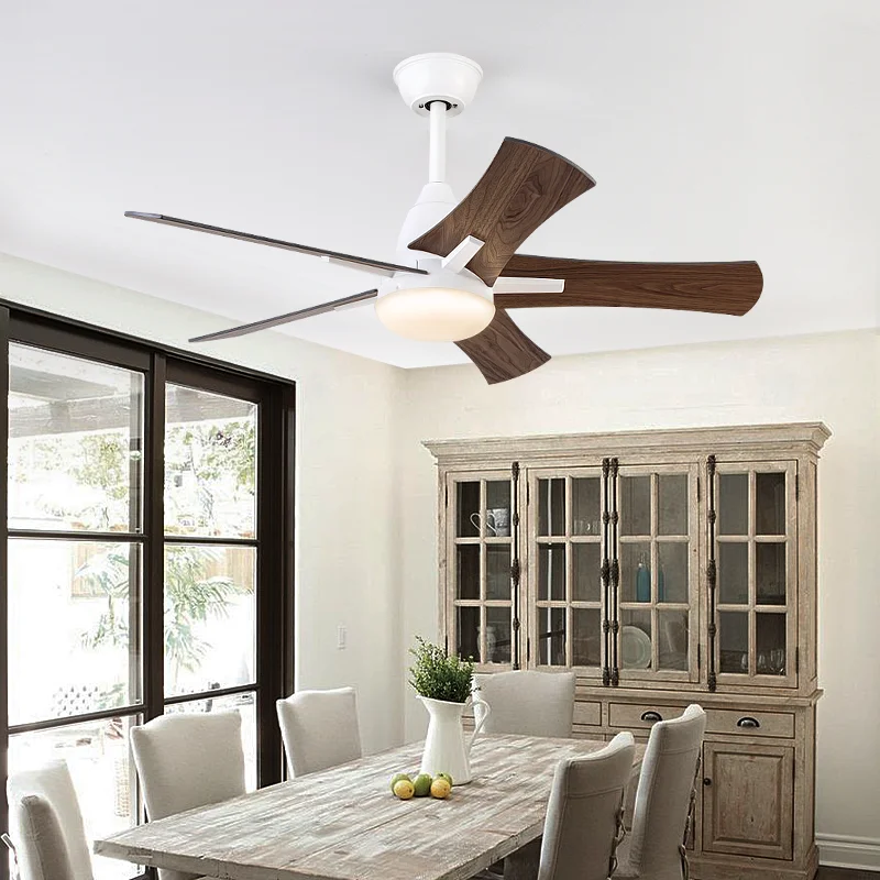 LED 조명 미니멀리스트 모던 천장 선풍기, 리모컨 침실 장식, 환기 조명, 에너지 절약 및 무소음 