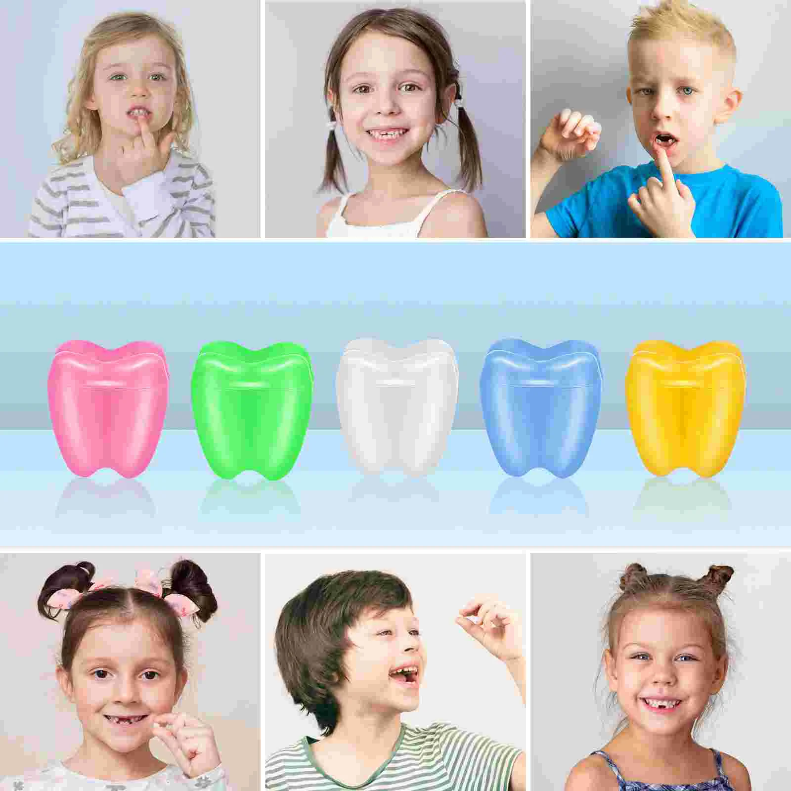 5 Pcs Tooth Saver Baby Necklace Boy Gifts One Piece Lost Teeth Holder Milk Fake 5