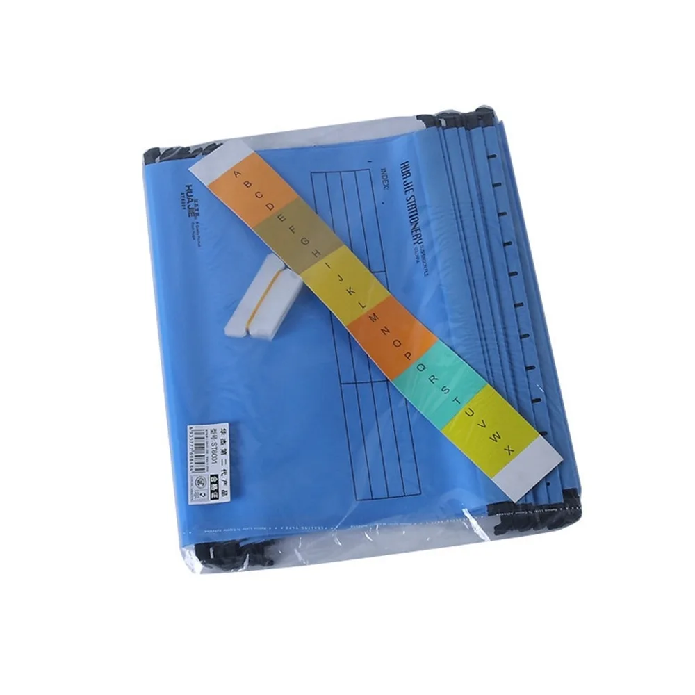 Quick Labor Folder PVC Suspended Type A4 Suspension Files With Hook Color Random Hanging File Folders Home Organization_voghion.com