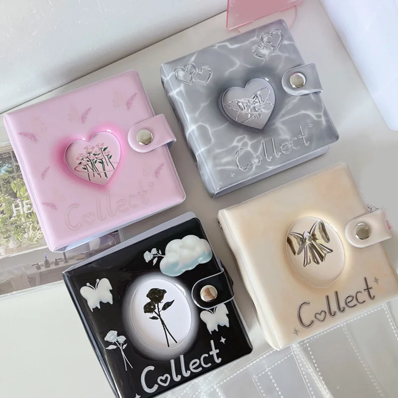 3 Inch Acid Metal Album Shell Cover Love Heart Hollow Storage Photocards Album Collection Book Binder Star Chasing Album