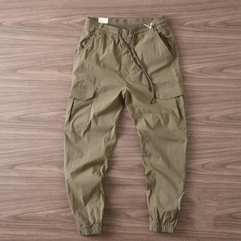 Cargo Pants Mens Summer Drawstring Trousers Men's Sweatpants Casual Stretch Pants Harem Streetwear Male Jogger штаны Sport Jogging Trousers Wide Leg Pants Fashion Pants