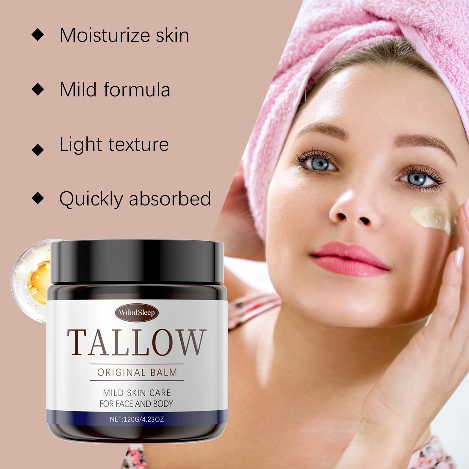 Beef Tallow Face Cream Fine Lines Removal Firming Lifting Nourishing Body Cream Improve Skin Elasticity Smooth Repair Skin Care 6