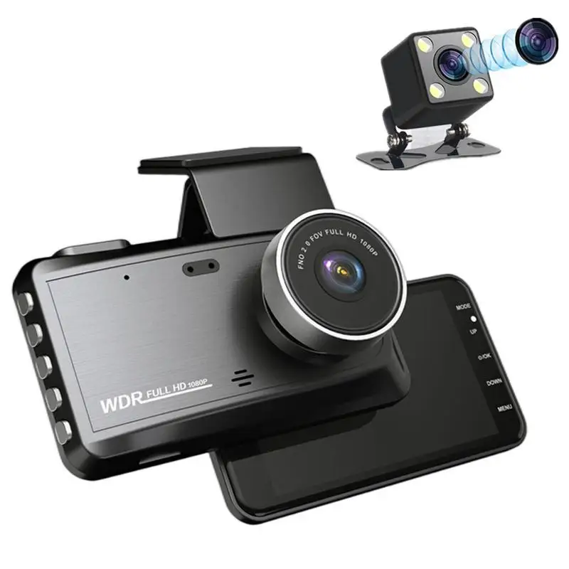 

Cam Front And Rear Camera Car DVR Car Video Recorder Vehicle Black Box Full HD 1080P Night Vision Driver Recorder