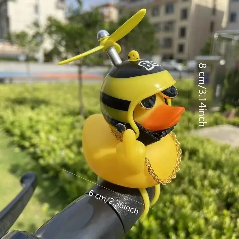 車の黄色のゴム製アヒル中指ゴム製アヒルかわいい小さな面白いゴム製