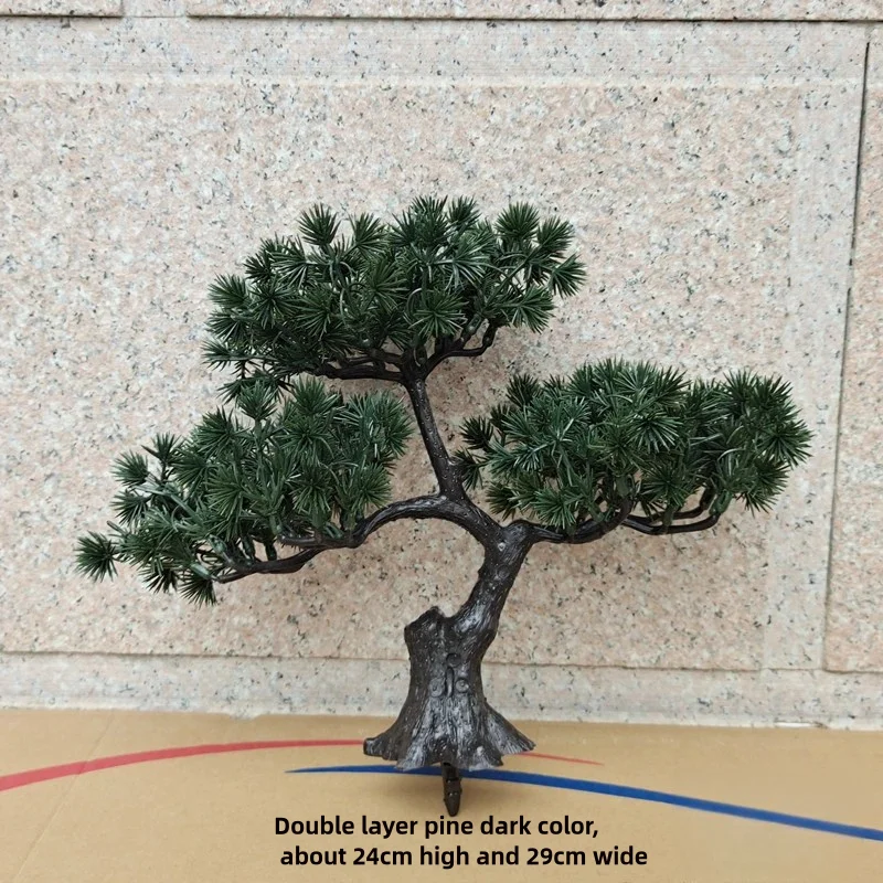 Simulation Gastgebende Kiefer Bonsai Desktop Decor Simulation Pflanze Kleine Topf Wohnzimmer Grüne Pflanze Dekoration Ornamente – Detail 6