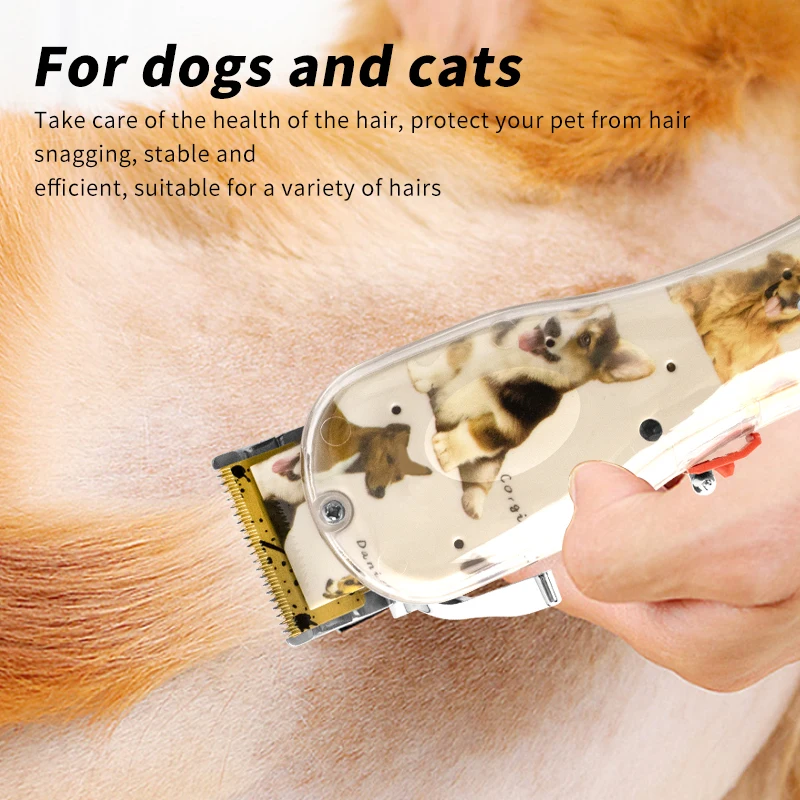 WAIKIL New Silent Professional Pet Hair clippers Cat and Dog Hair Styling Tool USB Charging Cordless High Power Trimmer 3