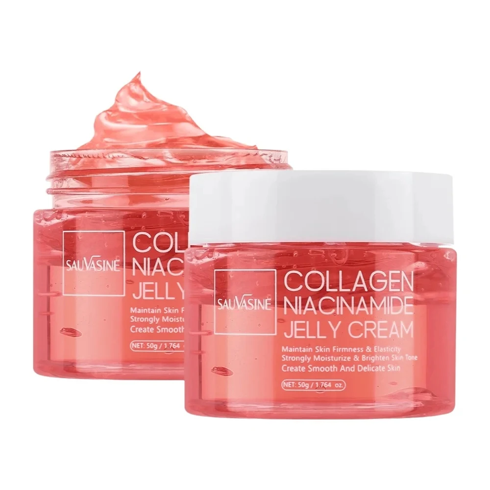 Crème de gelée de collagène Niacinamide collagène hydrolysé 24h lueur et aspect levé hydrate l'élasticité et l'hydratation de la peau crème pour le visage 1 Crème de gelée de collagène Niacinamide collagène hydrolysé 24h lueur et aspect levé hydrate l'élasticité et l'hydratation de la peau crème pour le visage 1