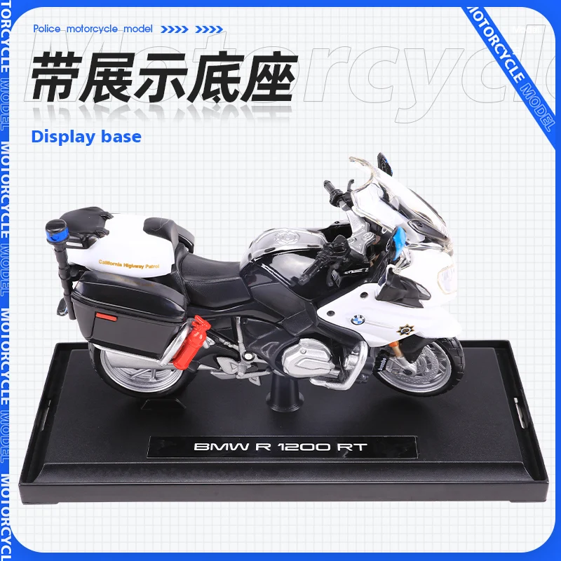 Maisto 1:18 BMW R 1200 RT Police Motorcycle Model Die-casting Toys Collection Kids Toys y 3