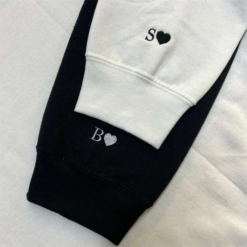Custom Embroidered Anniversary Date Hoodie, Roman Numerals Couples Sweatshirt, Gifts for Her, Gifts for Him, Valentines Gift 2