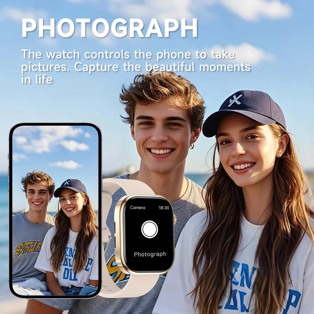 2026 NEW Smart Watch for Android/IOS 2.01“ HD Screen Health Monitoring Bluetooth Call Music Control Sport Watch for Men Women 4