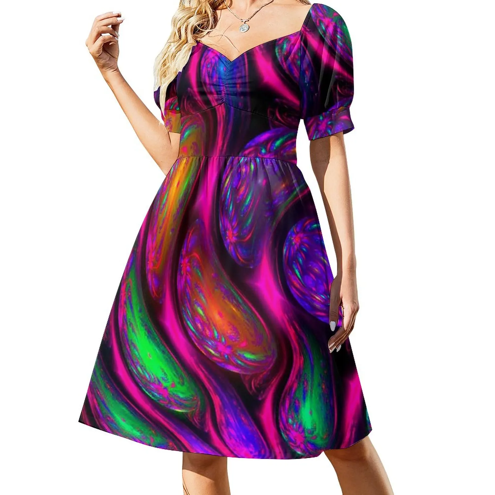 

Smooth MOVE, Colorful Jewel Metallic Rainbow Dress elegant party dresses for women 2023 women dresses Elegant gowns