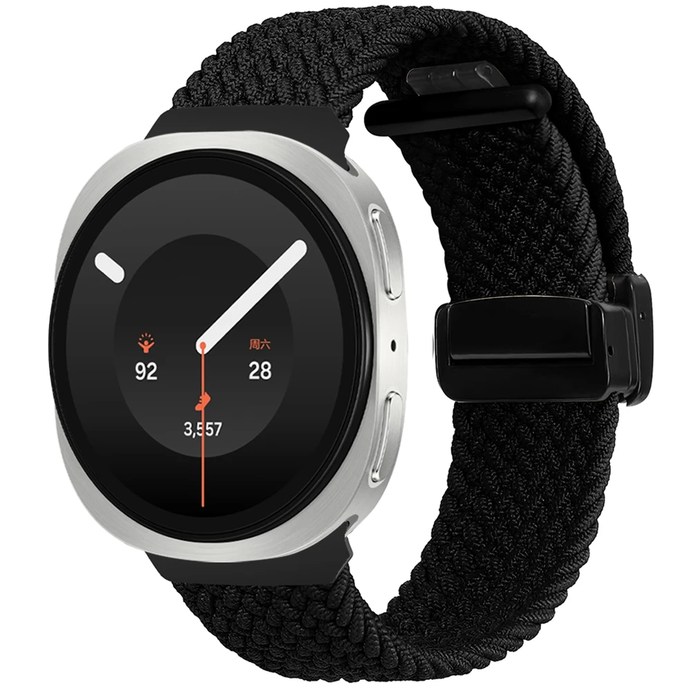 Magnetic Braided Nylon Loop Watch Band Strap - Universal Fit