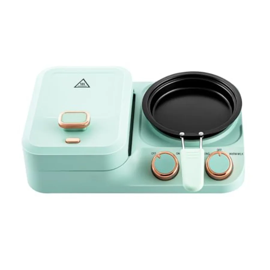 Breakfast Station 3 In 1 Breakfast Station Household Maker Electric Mini Toaster Bread Sandwich Maker with