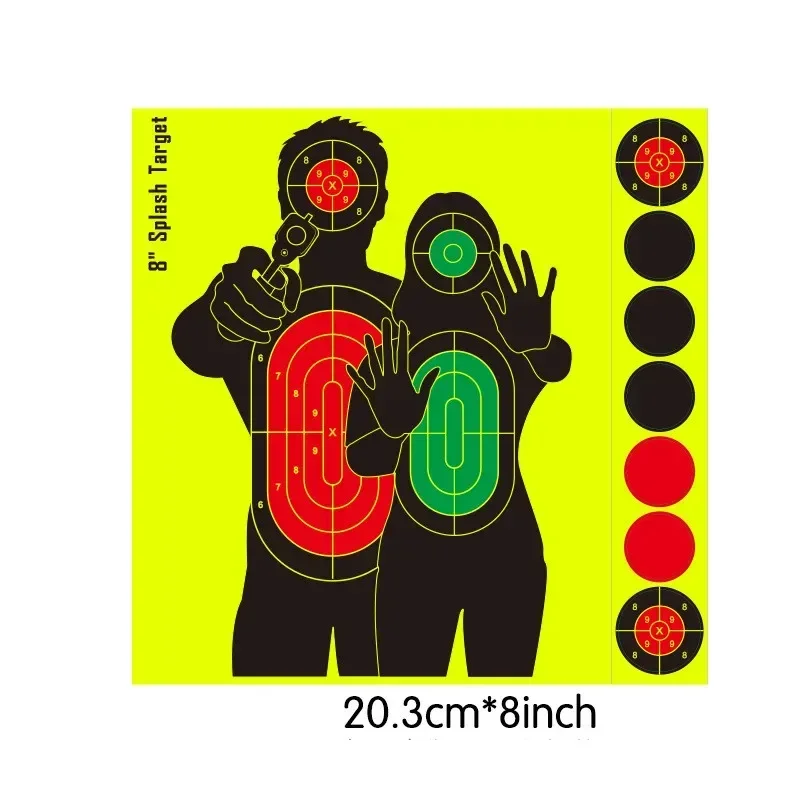 360 Autocollants Cibles Réactifs 2,5 Cm - Papier Adhésif éclaboussures - Tir Sur Cible