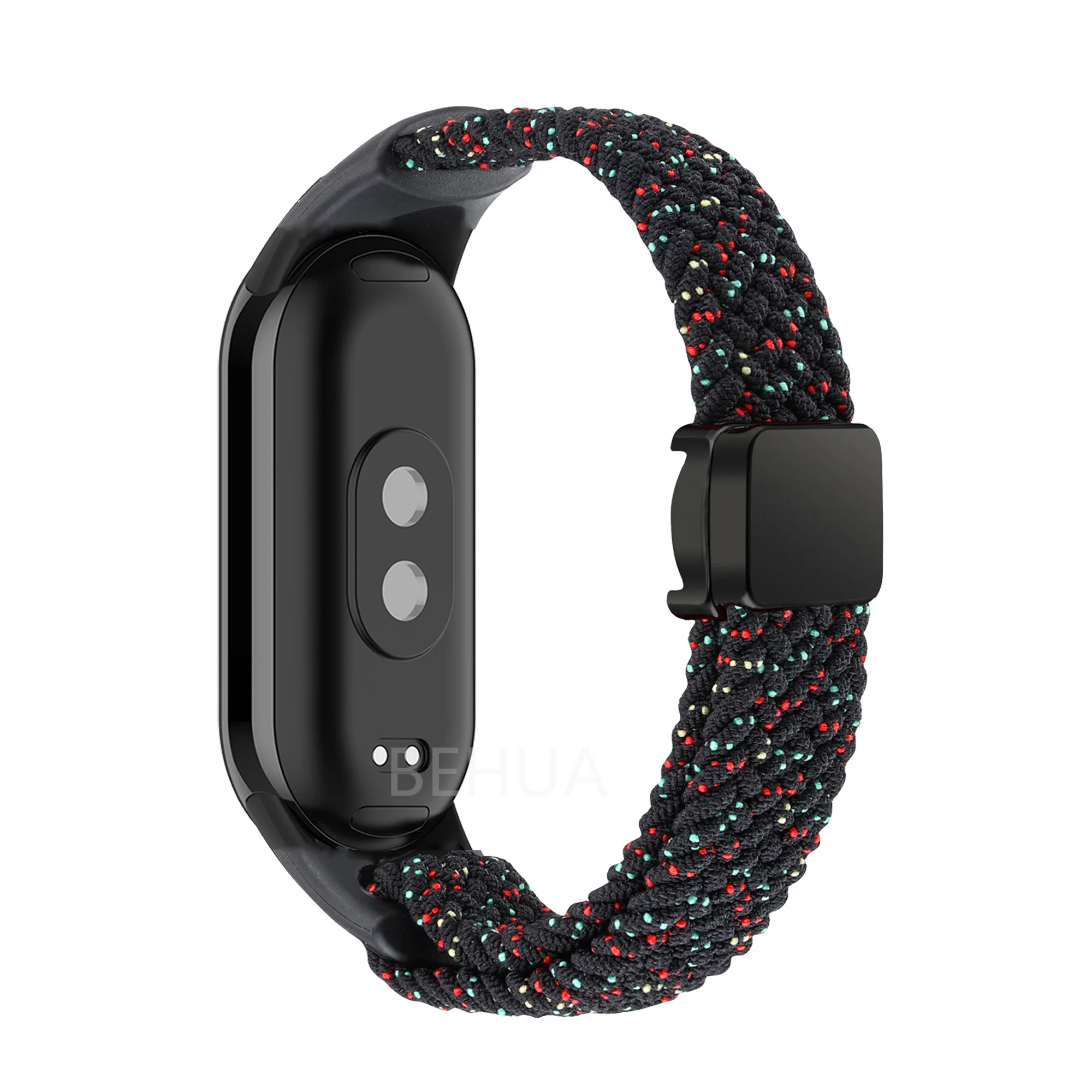 Braided Nylon Elastic Weave Smart Watch Band Strap in Multicolor