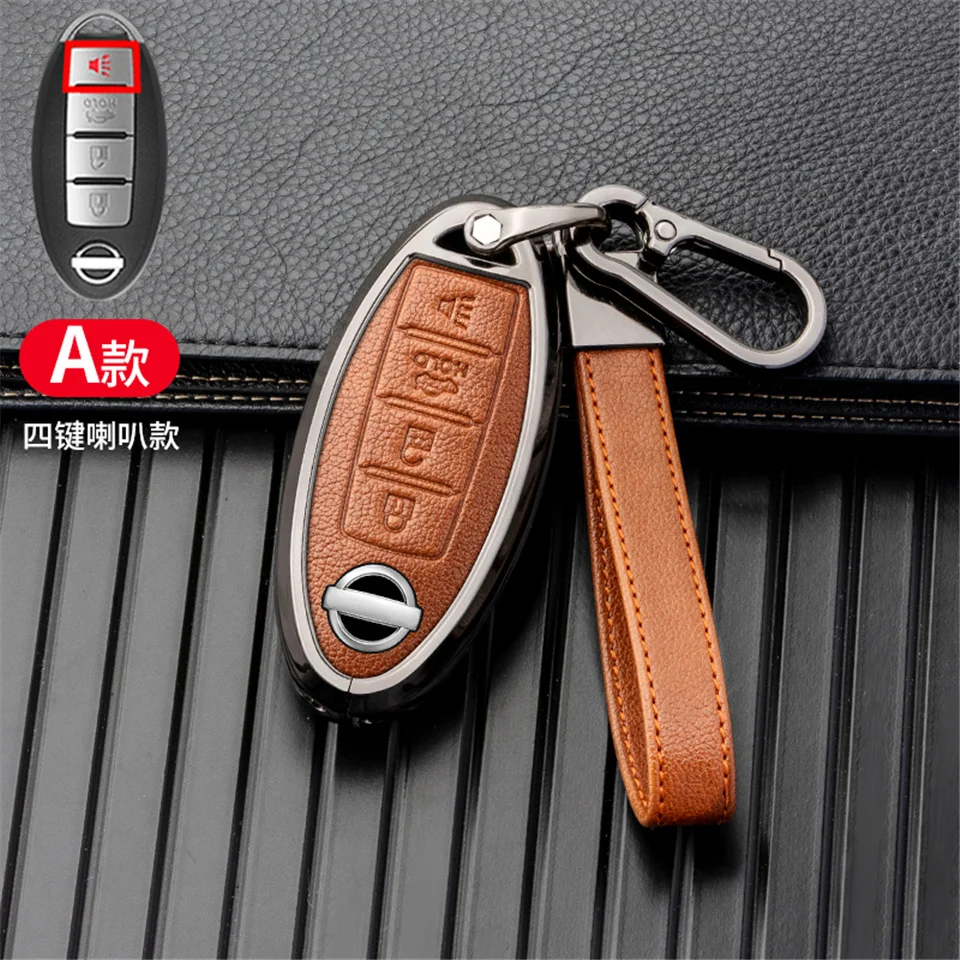 Custodia per chiave auto per nissan juke leaf micra k12 note patrol qashqai j11 j10 tiida versa x-trail xtrail x trail t32 Infiniti - S8ef1de35ef724fb9984eb514eec56f9fh