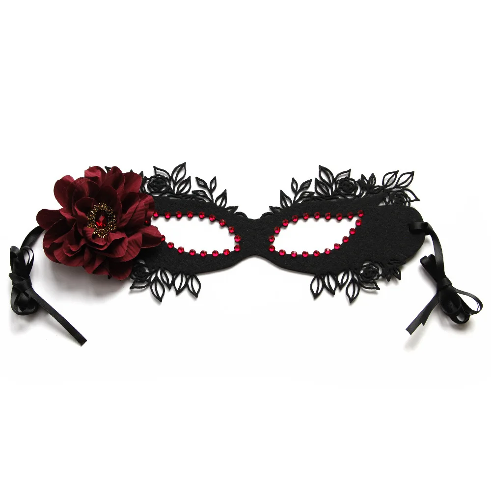 Halloween Game Masquerade with Diamond Mask Half-face Princess Adult Mask Party Photo Props