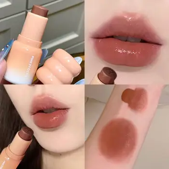 Pinkyfocus Glossy Lip Gloss Set Sheer Nude Shades Dewy Luminous Long Lasting Brighten Complexion for Spring Summer
