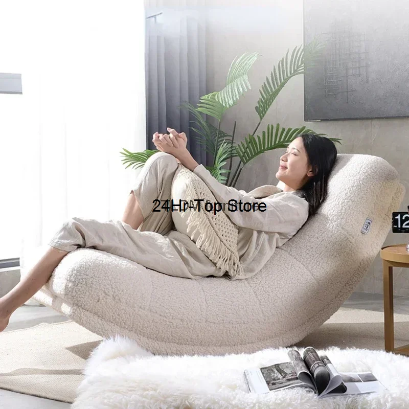 

Lazy Fabric Couch Recliner L Shaped Cozy White Living Room Floor Sofa Upholstered Individual Luxury Moveis Para Casa Home Items