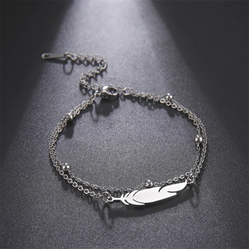 Edelstahl-Armband, Mama-Buchstabe, Charm-Armband für Frauen, Feder, unendlich, mehrschichtige Perlenketten, Schmuck, Liebhaber, Mutter, Geschenke – Detail 9