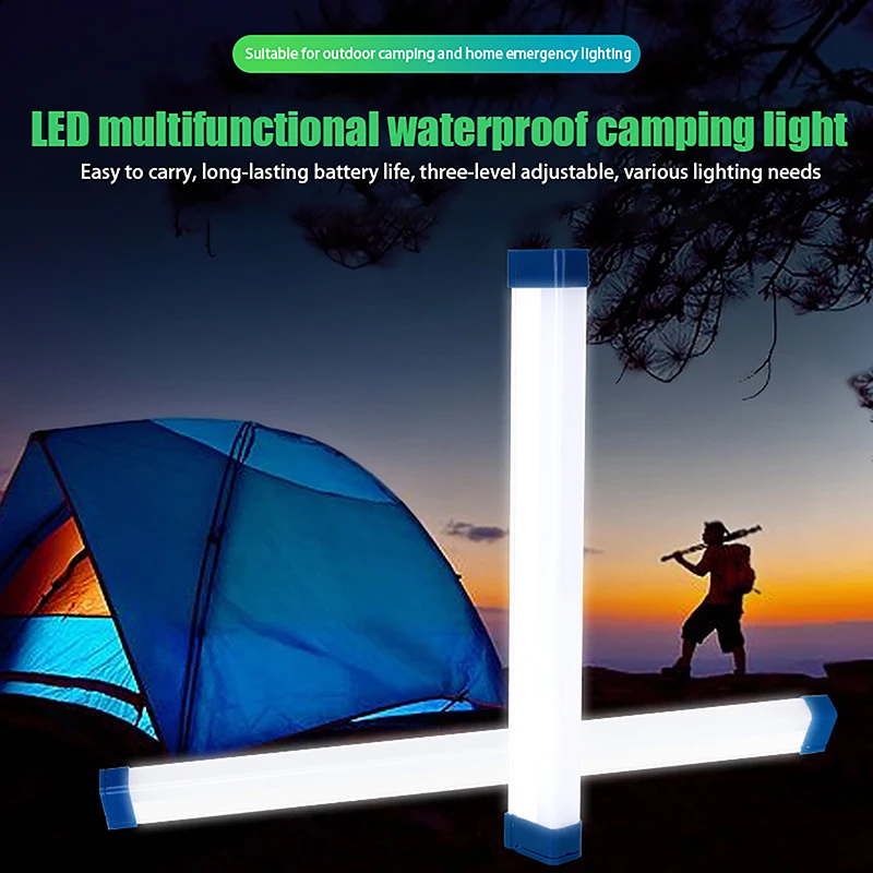

LED Rechargeable Tube Camping Light Magnetic Suspension Portable Light Bulb For Emergency Night Market Outdoor Lighting Lamp
