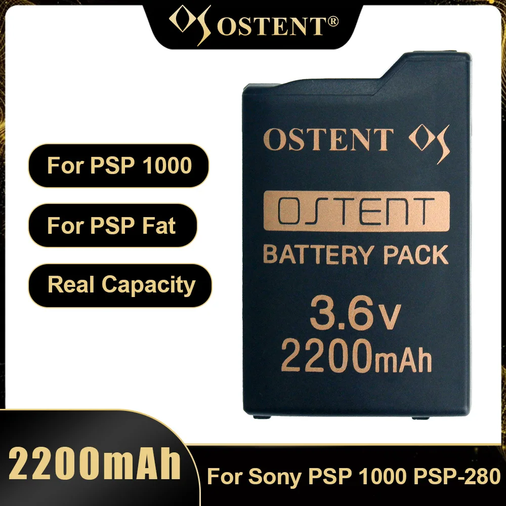 2200mAh 3.6V Rechargeable Lithium Battery Pack For Sony PSP1000 PSP-280 Console Real Capacity Replacement Battery Game Console Battery