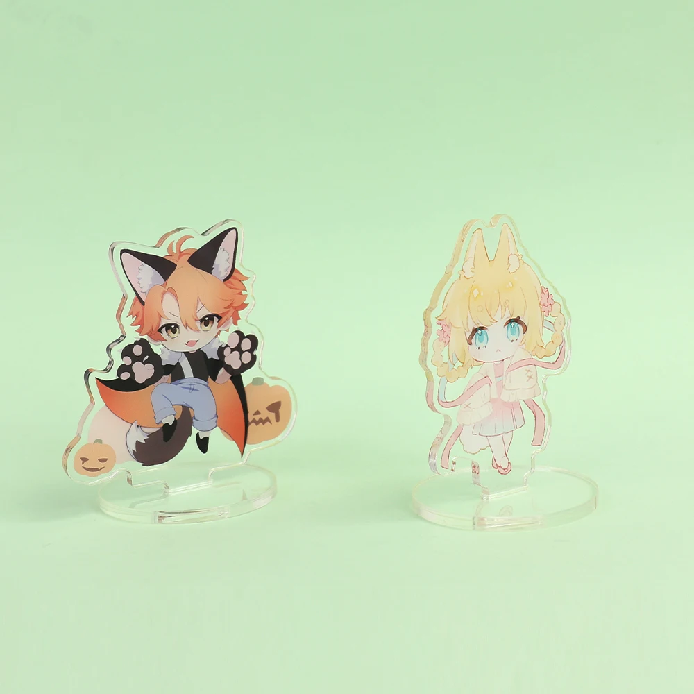 Personalized Anime Character Cartoon Acrylic Stand Custom Transparent Printing Souvenir Birthday Gift Pet Cat Dog Keychain
