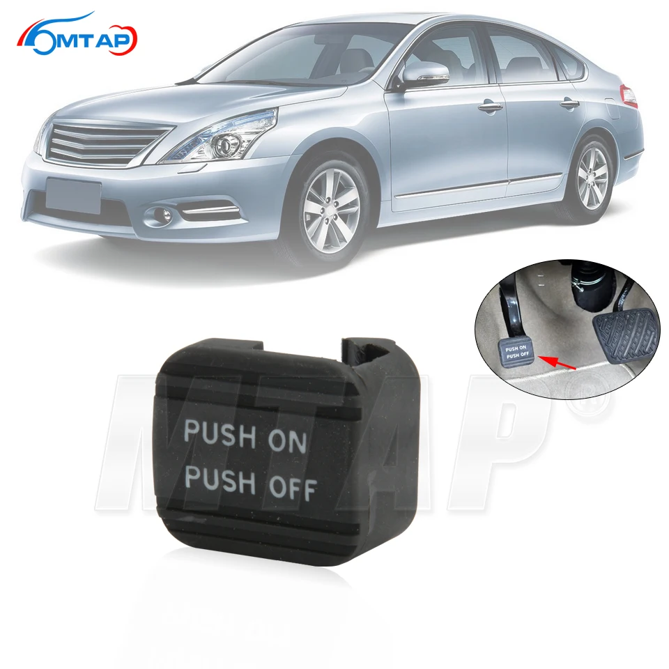 Mtap Car Black Rubber Parking Brake Pedal Pad Cover Per Nissan Quest Maxima Altima Teana Titan Rogue Pathfinder Armada Leaf