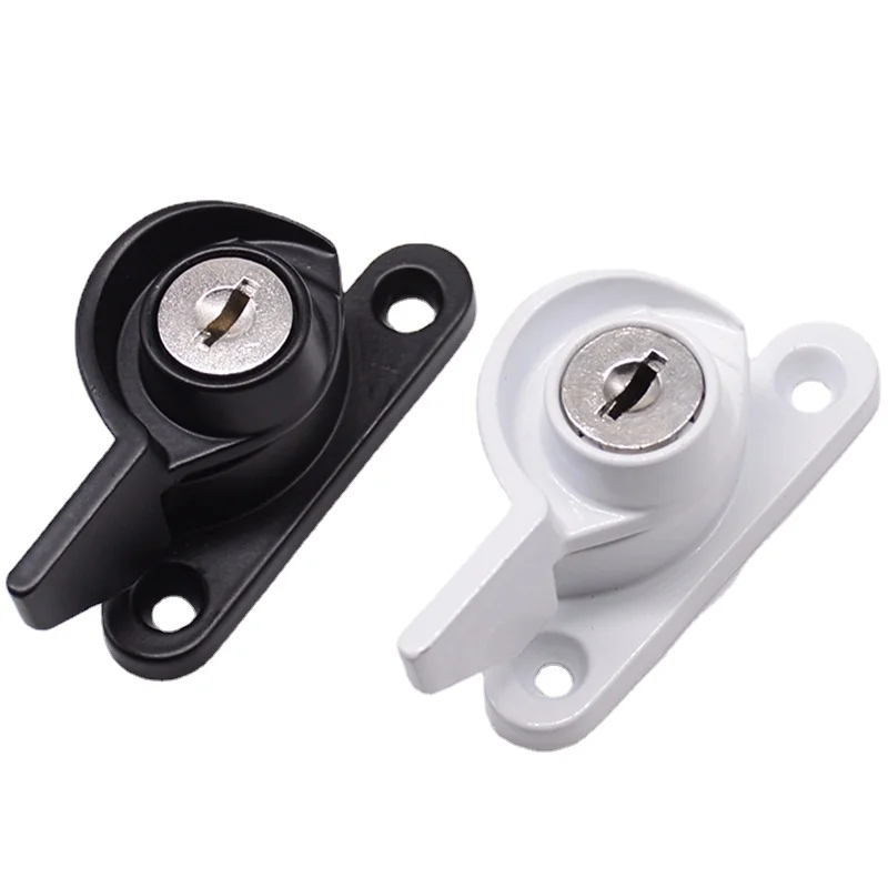 Zinc Alloy Doors And Windows Lock Window Door Lock Sash Jammer Windows Hasp Security With Key
