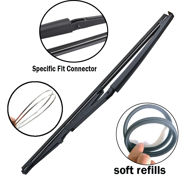 Kit Tergicristallo Posteriore Per Fiat Panda 169 2003-2011 - Braccio E Spazzola Di Ricambio - Foto 3