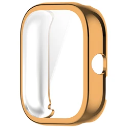 Electroplating TPU Soft Protective Watch Cover Case for Redmi Watch 5 (3 rose gold)