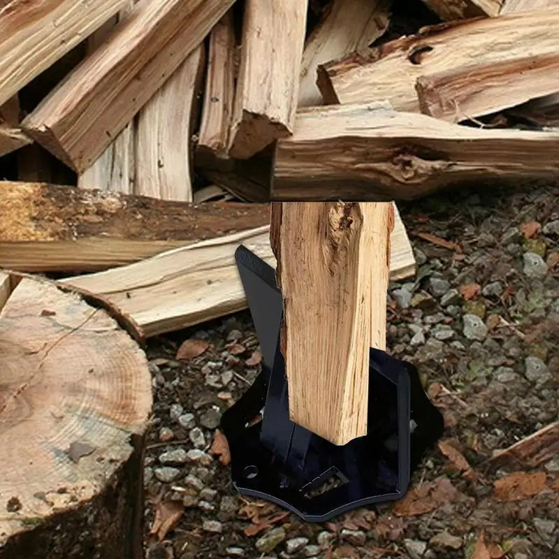 Outil de fendage manuel pour grand et petit bois de chauffage, outil portable en acier au carbone, accessoires de coupe de bois