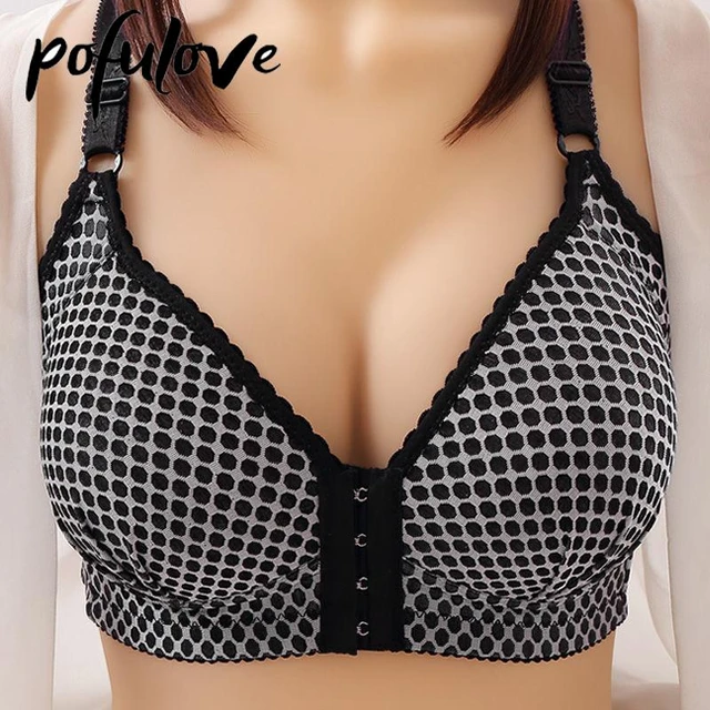 Plus Size Bra for Women Underwear Wire Free Comfort Push Up Bras Female  Sexy Cover for Organizer Clothes Bralette Wardrobe - AliExpress