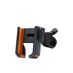 Universal Shockproof Bike and Motorcycle Phone Mount Holder (Orange)