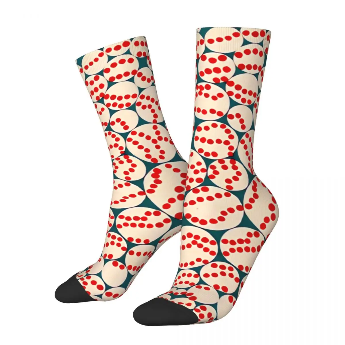 

White Liner Yayoi Kusama Japanese Artist Unisex Winter Socks Windproof Happy Socks Street Style Crazy Sock