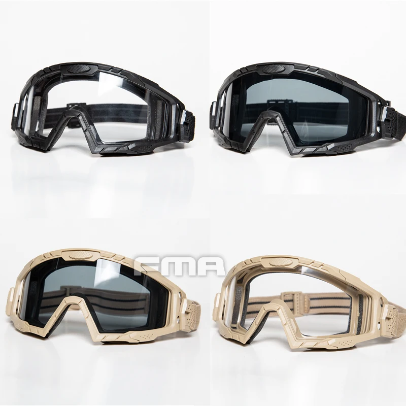 

New Outdoor FMA SI Ballistic Goggle 2.0 Glasses Tactical Airsoft Cycling Reinforced Anti-fog Goggles TB1410 BK/DE