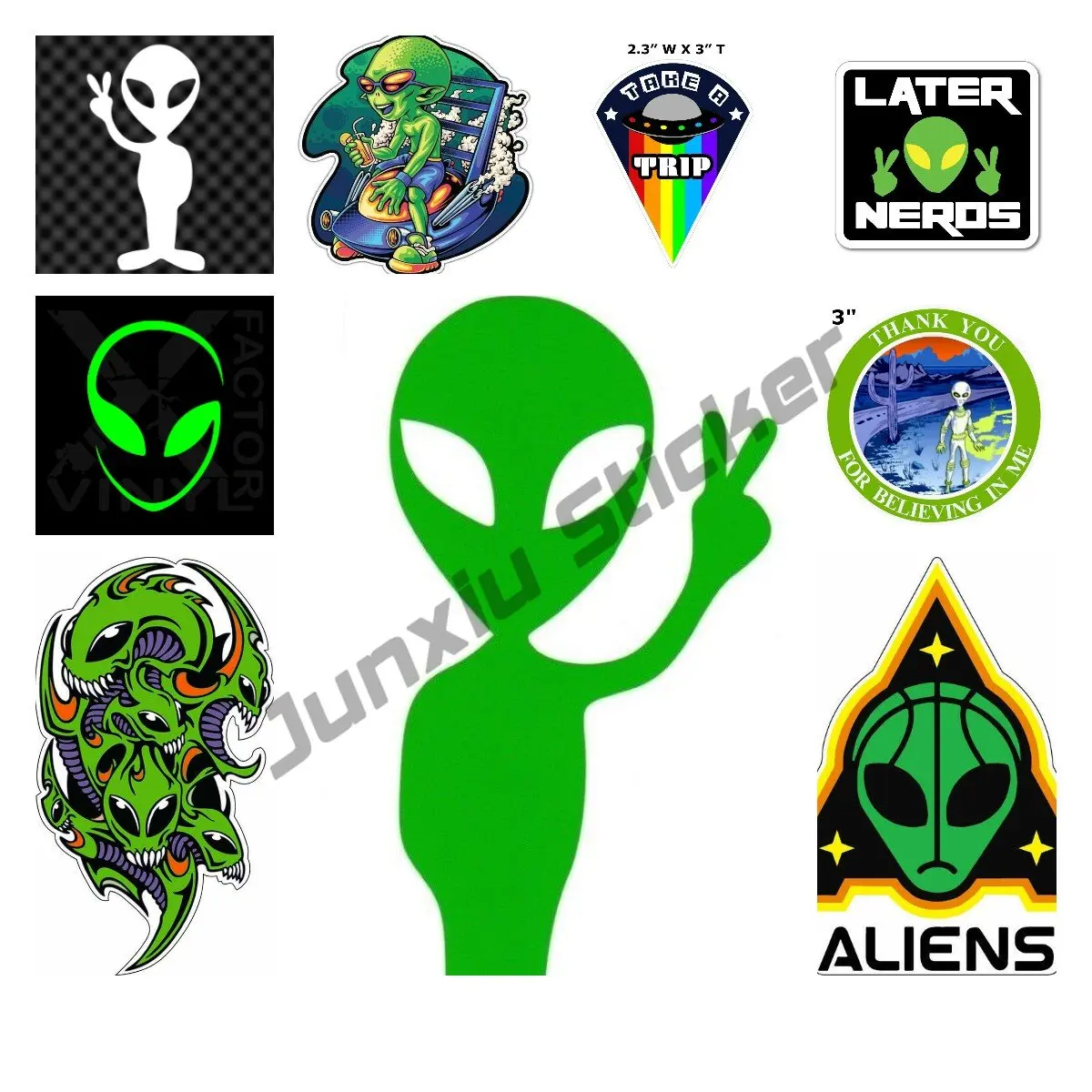 

ALIENS BELIEVE Alien ET UFO Vinyl Decal Car Truck Sticker CHOOSE SIZE COLOR Window Bumper Graphics Decoration