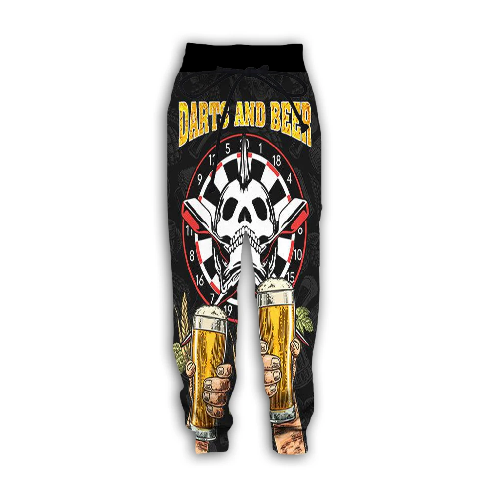 Newest Darts Beer Club Games Retro Harajuku 3DPrint Casual Men Trousers NewFashion Streetwear Autumn Loose Funny Sports Pants X2