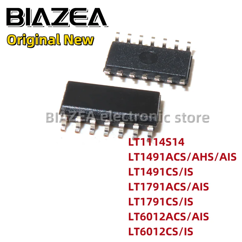

Набор микросхем LT1114S14 LT1491ACS/AHS/AIS LT1491CS/IS LT1791ACS/AIS LT1791CS/IS LT6012ACS/AIS LT6012CS/IS SOP14, 1 шт.
