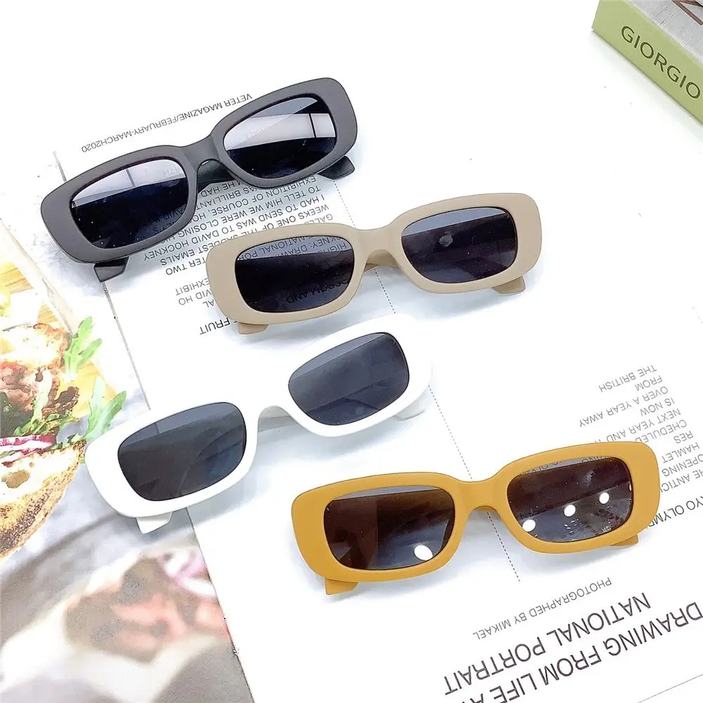 Children Cute Vintage Frosted Rectangle UV400 Sunglasses Outdoor Girls Boys Sweet Sunglasses Protection Classic Kids Sunglasses