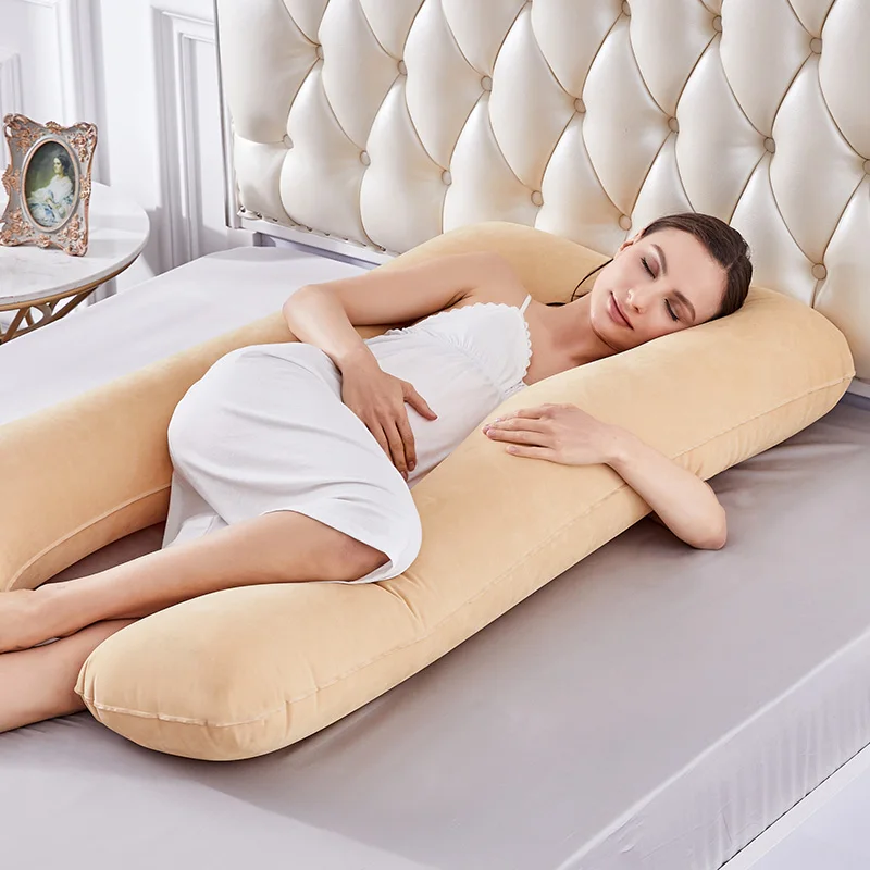 New Pregnant Pillow Case U Shape Lumbar Pillowcase Multi Function Side Cushion Cover For Pregnancy Women