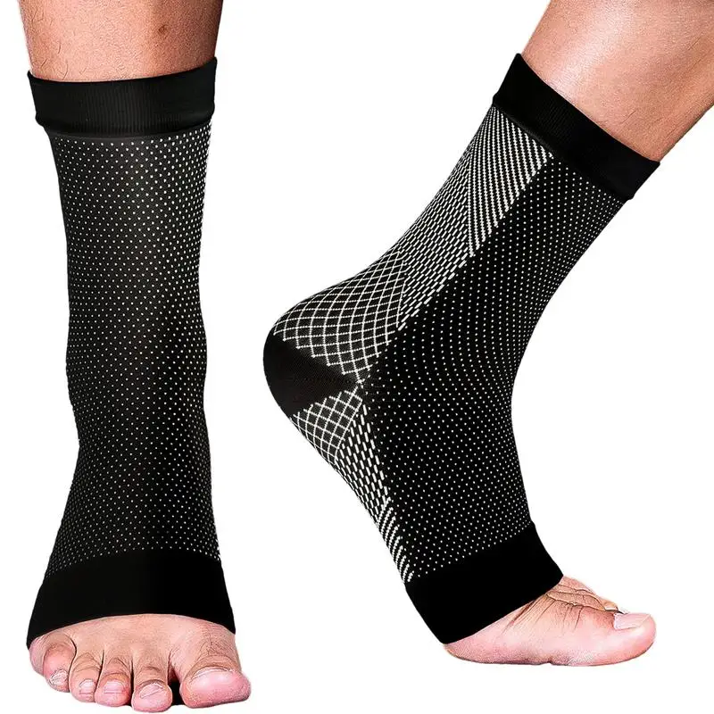 

Toeless Neuropathy Socks For Women Men 1Pair Soothe Compression Socks For Neuropathy Pain Ankle Brace Plantar Swelling Relief