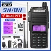 Baofeng UV 82 Walkie Talkie 5W 8W Long Range VHF UHF Dual PTT FM Two Way Radio High Power UV 5R 13 K5 K6 Hunting Ham Radio 1