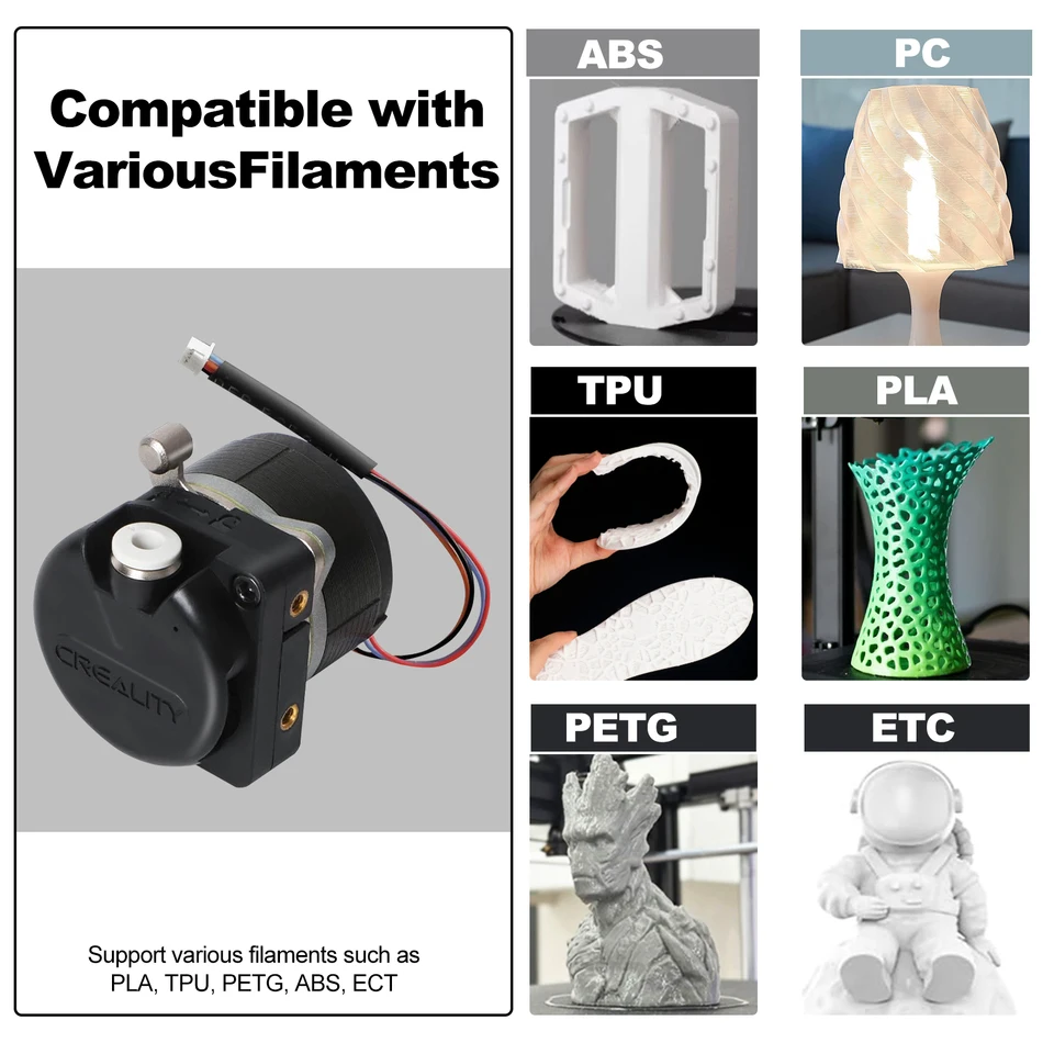 Creality-Kit De Mécanisme D'extrusion De Moteur Pour Imprimante 3D, Extrudeuse Colibri, Pas De Mise à Niveau, Entraînement Par Engrenage Pour Touristes, K1, K1 MAX, K1, K1 MAX