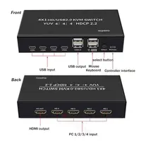 4K 60Hz KVM  4 in 1 out  Switch HDMI-compatible Switcher USB HDCP2.2 Selector 4X1 for 4 PC Share Monitor Mouse Keyboard 4-Port - Image 5