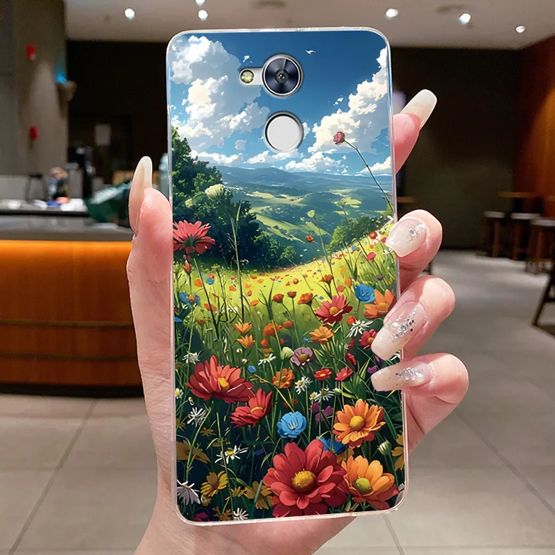Shockproof Clear TPU Phone Case with Unique Rabbit Lamp and Puppy Design
