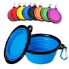 350ML Foldable Silicone Pet Bowl - Travel Bowls for Outdoor Camping - Portable, Collapsible, Lightweight, Space-Saving, Easy-to-